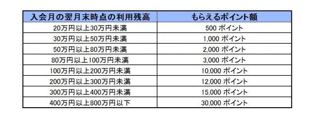 ポイント加算額の基準